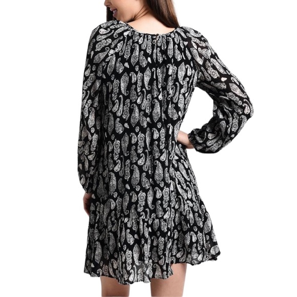 Roller Rabbit Clinton Clemente Dress in Black Paisley Sz XL - Picture 5 of 16